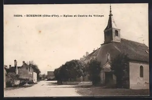 AK Echenon, Église et Centre du Village