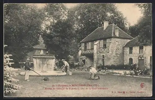 AK Montbard, Entrée de l`Abbaye de Fontenay, côté de la Cour intérieure