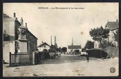 AK Genlis, Le Monument et la barrière