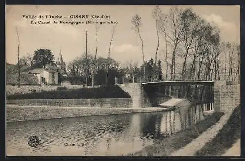 AK Gissey, Le Canal de Bourgogne, Rive gauche, dans la Vallée de l`Ouche