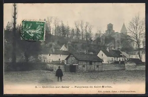 AK Châtillon-sur-Seine, panorama de Saint-Vorles