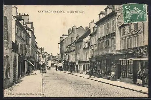 AK Chatillon-sur-Seine, La Rue des Ponts