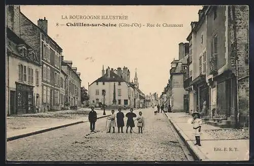 AK Chatillon-sur-Seine, Rue de Chaumont