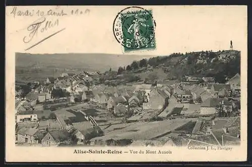 AK Alise-Sainte-Reine, Vue du Mont Auxois