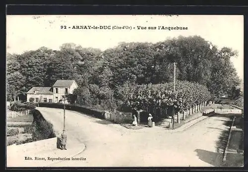 AK Arnay-le-Duc, Vue sur l`Arquebuse