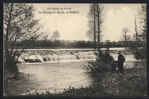 AK Précy, le Barrage du Moulin de Précy sur les bords du Serein