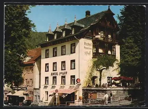 AK Triberg /Schwarzwald, Hotel Pension Pfaff