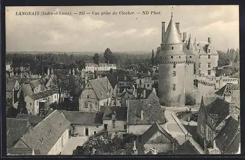 AK Langeais /Indre-et-Loire, Vue prise du Clocher