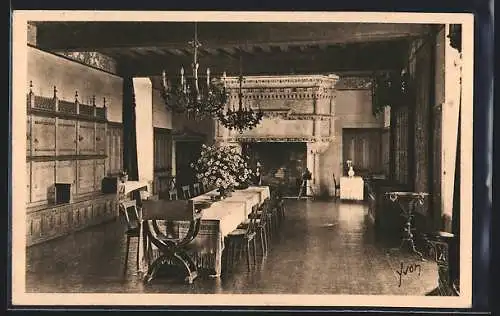 AK Langeais, Le Château, Salle à Manger, ancienne Salle des Gardes