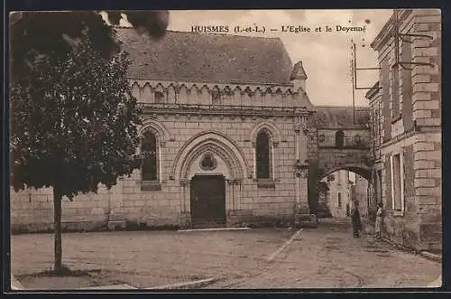 AK Huismes /I.-et-L., L`Eglise et le Doyenné