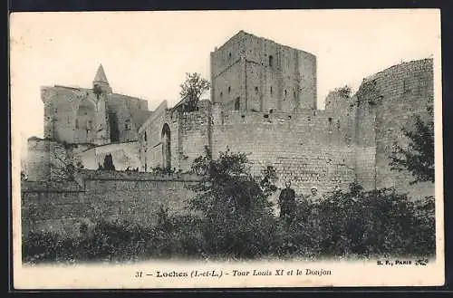 AK Loches /I.-et-L., Tour Louis XI et le Donjon