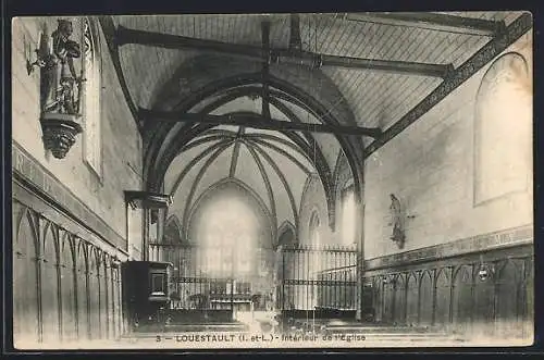 AK Louestault /I.-et-L., Intérieur de l`Eglise