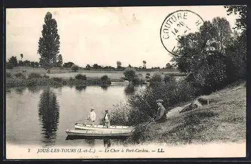 AK Joué-les-Tours /I.-et-L., Le Cher à Port-Cordou