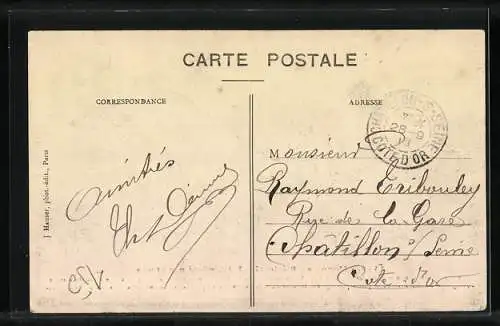 AK Monoplan Blériot (Type XI bis), piloté par Simon