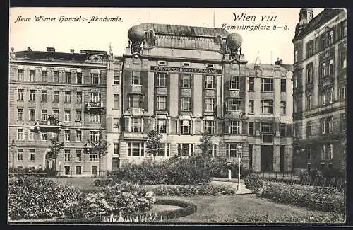 AK Wien, Neue Wiener Handels-Akademie, Hamerlingplatz 5-6