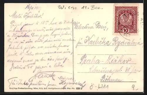 AK Wien, Herderplatz mit Schule