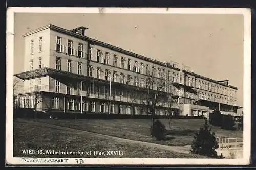 AK Wien, Wilhelminen-Spital, Pavillon XXVII.