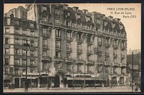 AK Paris, Paris Lyon Palace, 11, Rue de Lyon