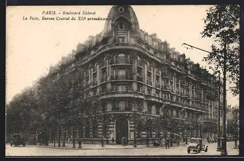 AK Paris, Boulevard Diderot, La Poste, Bureau Central