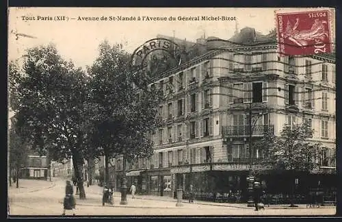 AK Paris, Avenne de St. Mandé à l`Avenue du Général Michel-Bizot