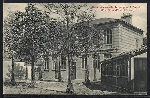 AK Paris, Ecole communale de garcons, Rue Michel-Bizot