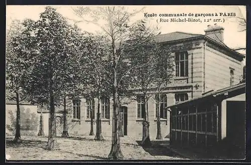 AK Paris, Ecole communale de garcons, Rue Michel-Bizot