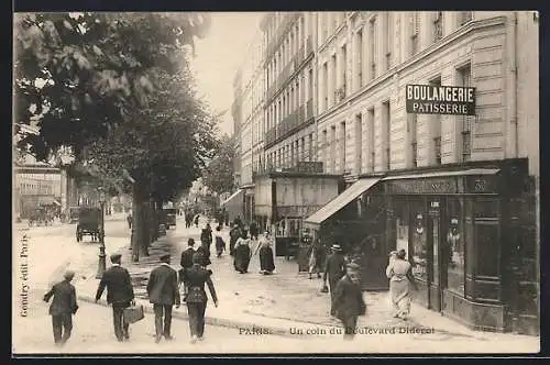 AK Paris, Un coin du Boulevard Diderot