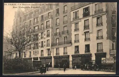 AK Paris, La Maison Ouvrière de Rothschild, Rue Théophile Roussel