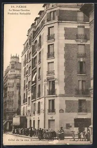 AK Paris, La Maison Ouvrière, Fondation Rothschild