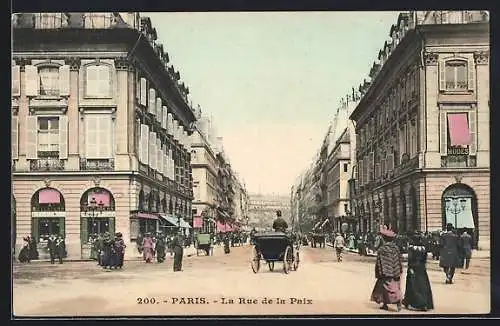 AK Paris, La Rue de la Paix