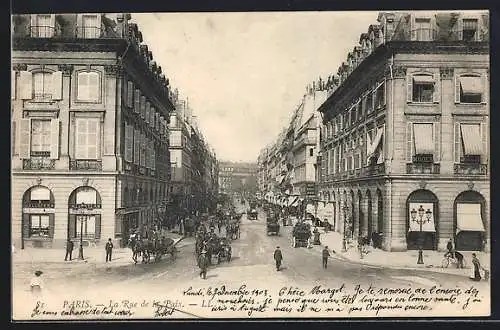 AK Paris, La Rue de la Paix