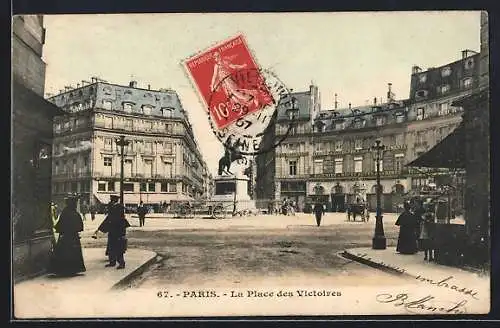 AK Paris, La Place des Victoires