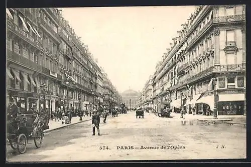 AK Paris, Avenue de l`Opéra