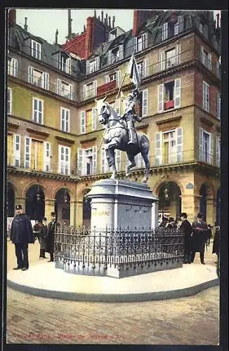 AK Paris, Statue de Jeanne d`Arc