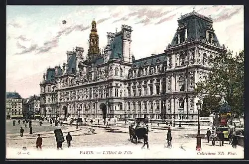 AK Paris, l`Hotel de Ville / Rathaus