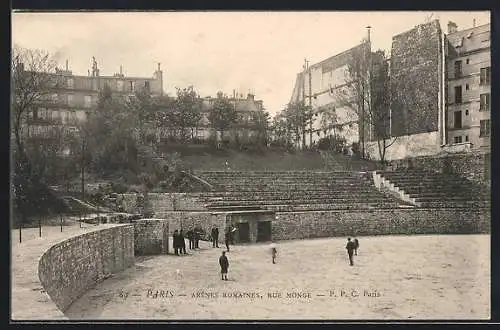 AK Paris, Arenes romaines, rue Monge