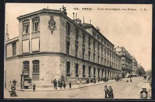 AK Paris, École municipale, rue Monge