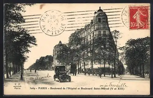 AK Paris, Boulevard de l`Hôpital et Boulevard Saint-Marcel