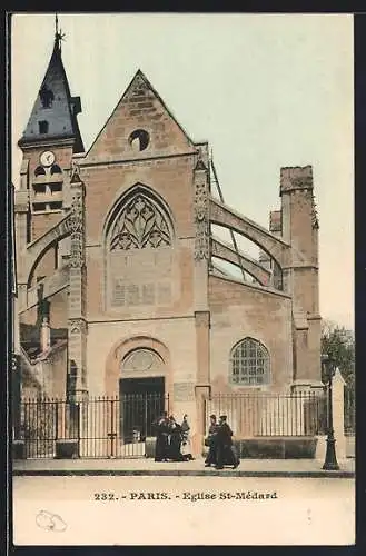 AK Paris, Eglise St-Médard