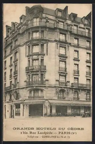 AK Paris, Grands Hotels du Oèdre, Rue Lacépède