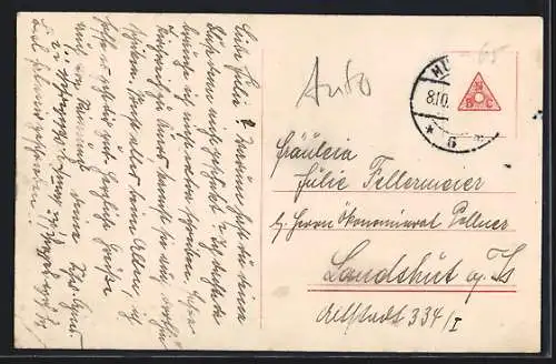 AK Schauspielerin Henny Porten auf dem Weg zum Standesamt am 24. Juli 1921