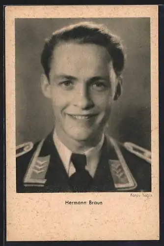 AK Schauspieler Hermann Braun in Uniform