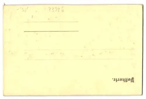 Relief-AK Bad Kissingen, Partie auf der Promenade