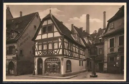 AK Würzburg, Fachwerkhaus, Zellerstrasse 11