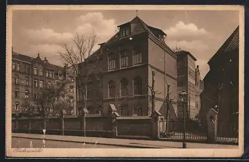 AK Hannover-Linden, Krankenhaus St. Josefsstift, Rückansicht, Bennostrasse 4