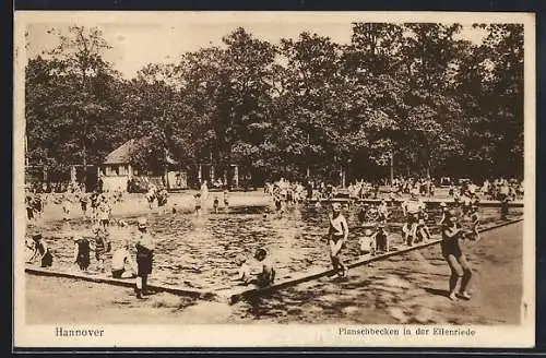 AK Hannover, Planschbecken in der Eilenriede