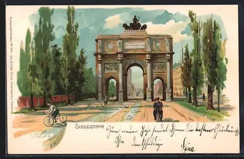 Lithographie München, Siegestor