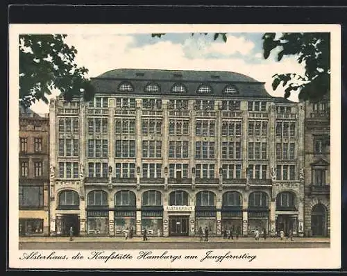 AK Hamburg-Neustadt, Kaufhaus Alsterhaus, Jungfernstieg, Poststrasse