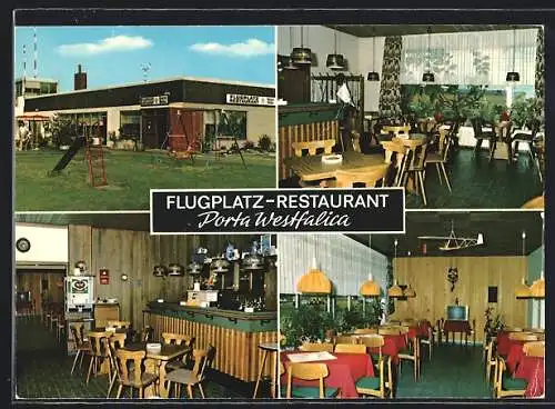 AK Porta Westfalica, Flugplatz Restaurant am Flughafen