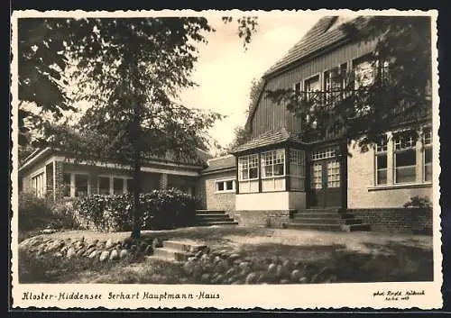 AK Kloster / Hiddensee, Gerhart-Hauptmann-Gedächtnisstätte